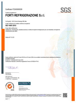 Certificazioni Forti Refrigerazione 3